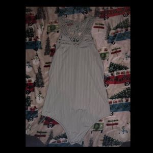 Super cute back lace body suit